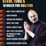 Steve Job 10 Rules for Success (in life)